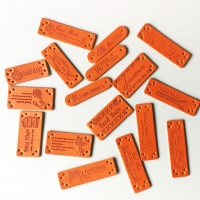 厂家直销PU皮皮标、仿真皮标